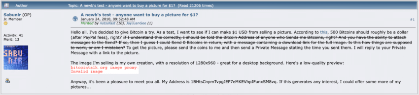 Sabunir wanted to trade a JPEG for 500 Bitcoin