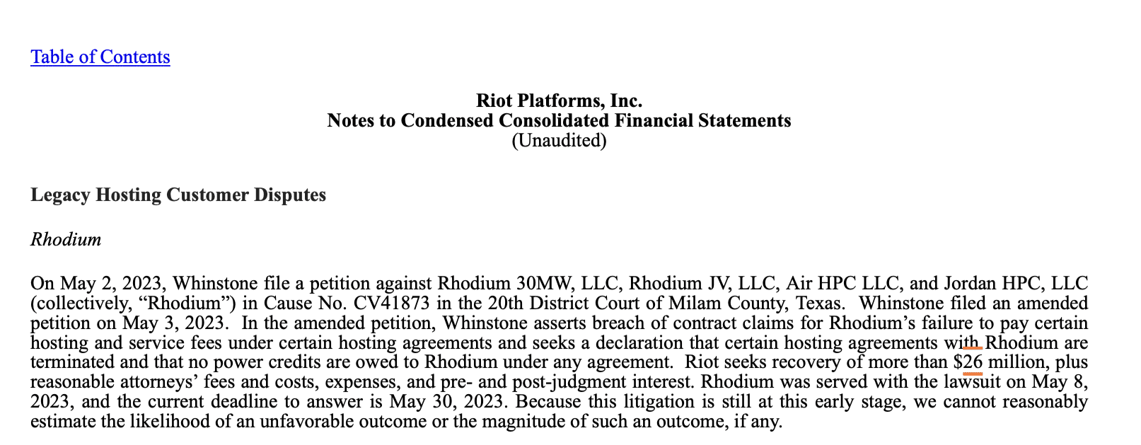 btc miner rhodium faces lawsuit over an alleged 26m in unpaid fees report 64607eaca7fc1