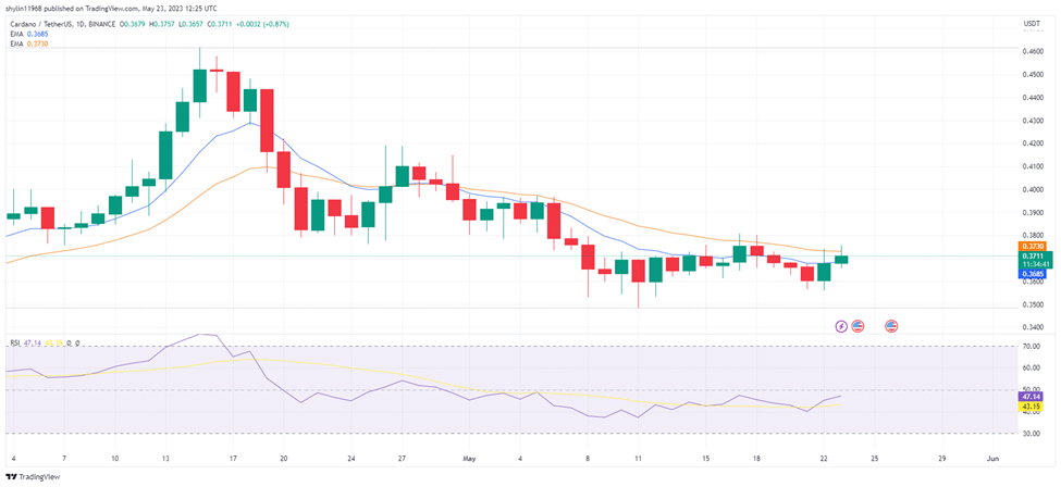 cardano transaction volume jumps 200 ada price improves 646d25fb08d54